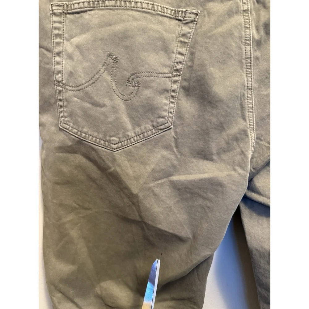 AG Adriano Goldschmied Men's Tellis Modern Slim Pants Size 40x30 Gray‎ Sateen
